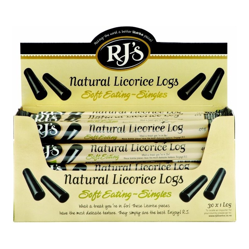 RJ's Natural Licorice Soft Eating Logs 3 Pack