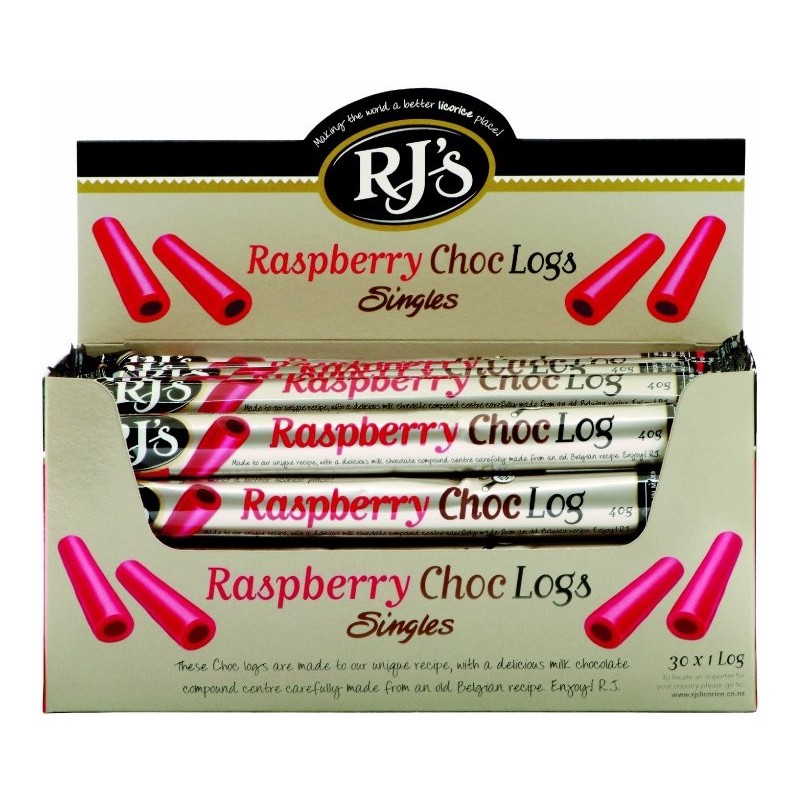 RJ's Raspberry Licorice Chocolate Logs 3 Pack